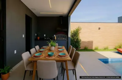 Casa de condomínio para venda em residencial milano de 180.00m² com 4 quartos, 2 suites e 4 garagens