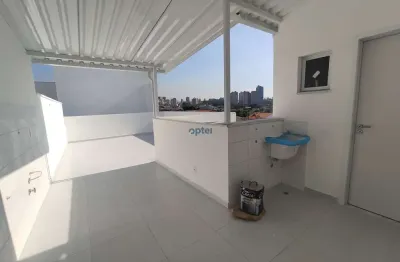 Cobertura para venda em vila scarpelli de 92.50m² com 2 quartos, 1 suite e 2 garagens
