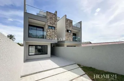 Sobrado para venda em xaxim de 220.00m² com 3 quartos, 1 suite e 4 garagens