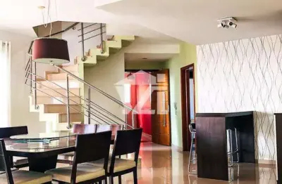 Cobertura para venda em vila oliveira de 326.00m² com 3 quartos, 2 suites e 5 garagens