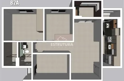 Apartamento para alugar em jardim do horto de 72.00m² com 3 quartos, 1 suite e 2 garagens