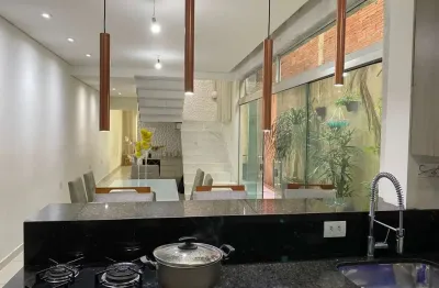 Sobrado para venda em jardim campo belo de 195.00m² com 3 quartos, 1 suite e 2 garagens