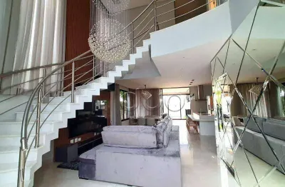Casa de condomínio para alugar em loteamento residencial e comercial villa d'aquila de 297.00m² com 3 quartos, 3 suites e 2 garagens