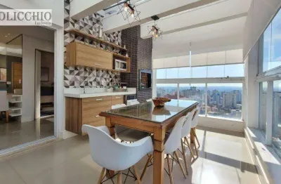 Cobertura para venda em vila gilda de 135.00m² com 3 quartos, 3 suites e 3 garagens