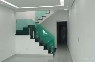 Sobrado para venda em jardim popular de 160.00m² com 3 quartos, 3 suites e 2 garagens