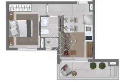 Apartamento para venda em vila mariana de 35.00m² com 1 quarto