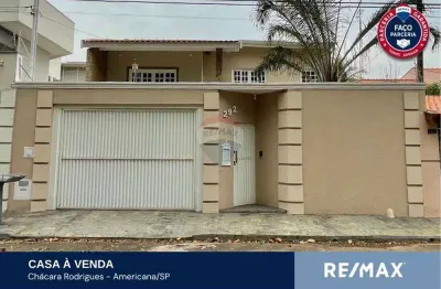 Casa para venda em chácara rodrigues de 189.00m² com 3 quartos, 1 suite e 4 garagens