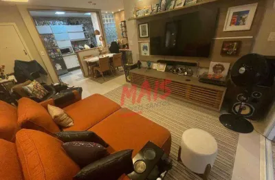 Apartamento para venda em embaré de 83.00m² com 2 quartos, 1 suite e 2 garagens