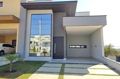 Casa de condomínio para venda em condomínio jardim brescia de 155.00m² com 3 quartos, 3 suites e 3 garagens