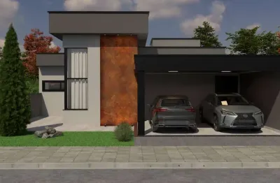 Casa para venda em novo horizonte de 100.00m² com 2 quartos, 1 suite e 2 garagens