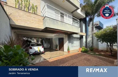 Sobrado para venda em jardim terramérica iii de 290.00m² com 4 quartos, 2 suites e 4 garagens
