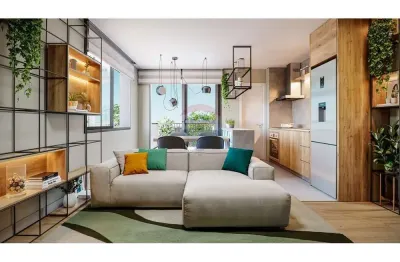 Apartamento para venda em portão de 90.18m² com 2 quartos, 1 suite e 1 garagem