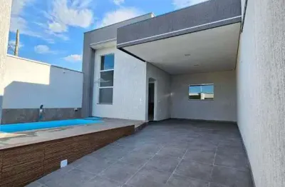 Casa para venda em loteamento residencial e comercial flamboyant de 107.00m² com 3 quartos, 1 suite e 2 garagens