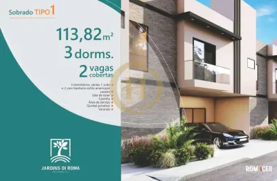 Sobrado para venda em Centro de 113.00m² com 3 Quartos, 1 Suite e 2 Garagens