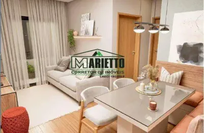 Apartamento para venda em parque campolim de 57.00m² com 2 quartos, 1 suite e 1 garagem