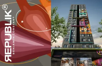 Apartamento para venda em centro de 19.14m² com 1 quarto e 1 suite