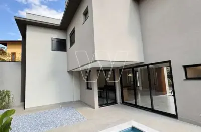 Casa de condomínio para venda em loteamento caminhos de são conrado (sousas) de 215.00m² com 3 quartos, 3 suites e 4 garagens