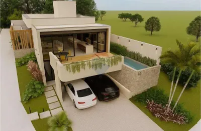 Casa de condomínio para venda em campestre de 200.00m² com 3 quartos, 3 suites e 4 garagens