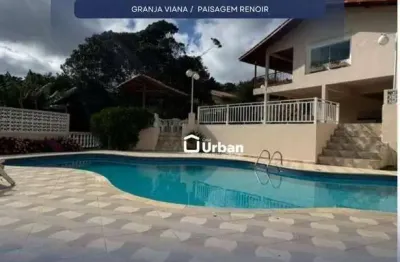 Casa de condomínio para venda e aluguel em granja viana - paisagem renoir de 400.00m² com 3 quartos, 3 suites e 6 garagens