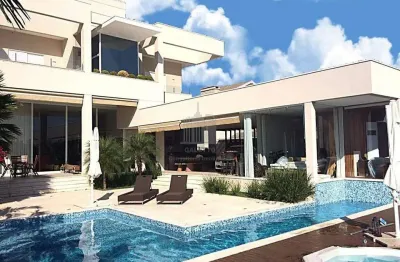 Casa para venda em residencial parque das araucárias de 605.80m² com 5 quartos, 5 suites e 6 garagens