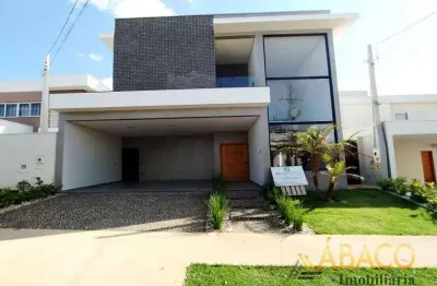 Sobrado para venda em condomínio residencial quebec de 267.63m² com 3 quartos, 3 suites e 2 garagens