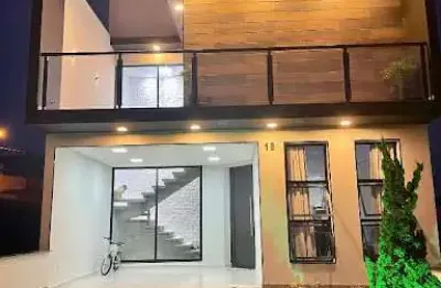 Sobrado para venda em condomínio horto villagio de 148.00m² com 3 quartos, 1 suite e 2 garagens