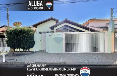 Casa para alugar em Jardim Arapuã de 250.00m² com 3 Quartos, 1 Suite e 2 Garagens