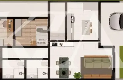 Casa para venda em Residencial Santa Giovana de 89.00m² com 3 Quartos, 1 Suite e 2 Garagens