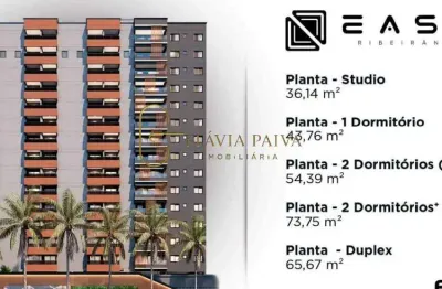 Apartamento para venda em Ribeirânia de 36.00m² com 1 Quarto e 1 Garagem