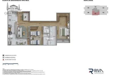 Apartamento para venda em Parque Prado de 69.23m² com 2 Quartos, 2 Suites e 1 Garagem