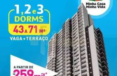 Apartamento para venda em Votupoca de 71.00m² com 3 Quartos, 1 Suite e 2 Garagens