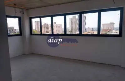 Ótima sala comercial em vila assunção com 37 metros quadrados, 1 banheiro e 1 vaga de garagem. prédio totalmente novo, ótima localização atrás do hosp