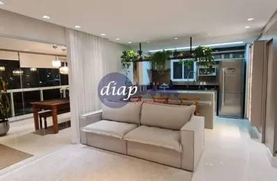 Apartamento com 105 m² 3 dormitórios com suíte, varanda gourmet, 2 vagas cobertas, depósito individual