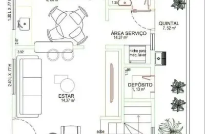 Oportunidade em santos! apartamento dúplex em rua fechada