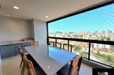 Apartamento no condomínio reserva brasil – aparecida, santos/sp