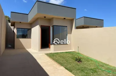 Casa espaçosa com 2 quartos (suíte e closet), sala integrada, ótima localização no bairro andyara, pedro leopoldo