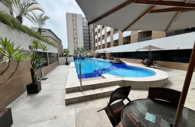 Vendo flat mobiliado com 43 m², 1 suíte, sala, cozinha, r$ 525.000,00