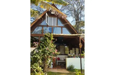Chalé com 1 dormitório à venda, 401 m² por r$ 247.000 - rio abaixo - atibaia/sp