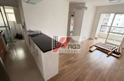 Apartamento semi-mobiliado de 2 dormitórios, varanda, lazer e vaga em pinheiros