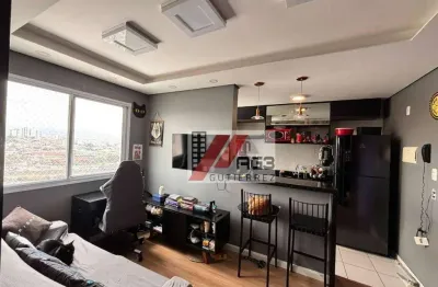Apartamento semi-mobiliado de 1 dormitório em andar alto com lazer na água branca