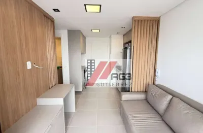 Apartamento novo totalmente mobiliado de 1 dormitório em andar alto com vista livre e lazer na pompeia