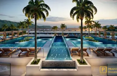 Apartamento em condomínio pé na areia, com conceito resort.