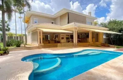 Sobrado com 4 dormitórios para alugar, 537 m² por r$ 33.084/mês - jardim vila paradiso - indaiatuba/sp