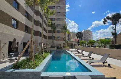 Studio mobiliado novo mundo condominio clube perto shopping palladium no one house para locação