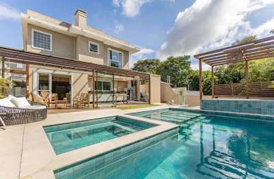 Casa com 3 suítes à venda, 303 m² por r$ 2.990.000 - santa felicidade - curitiba/pr