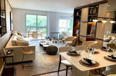 Apto no cond. le parc residence jundiaí - 165m² - 4 quartos sendo 3 suítes, 4 vagas, mobiliado !