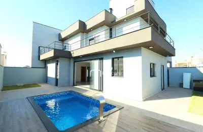 Casa nova para venda no condomínio residencial villa do sol - valinhos/sp