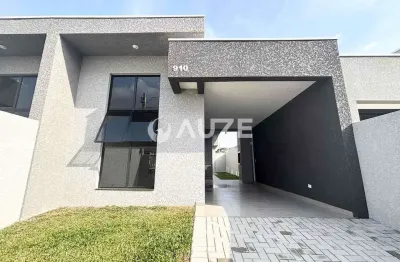 Casa nova à venda 3 quartos com suíte | bairro iguaçu – araucária pr