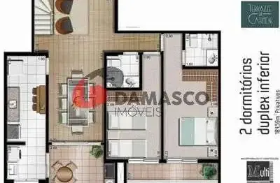 Cobertura à venda 2 quartos, 1 suite, 3 vagas, santa maria, são caetano do sul - sp