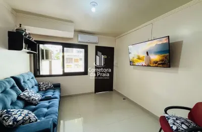 Duplex para temporada em tramandaí, centro, 2 dormitórios, 2 suítes, 3 banheiros, 1 vaga